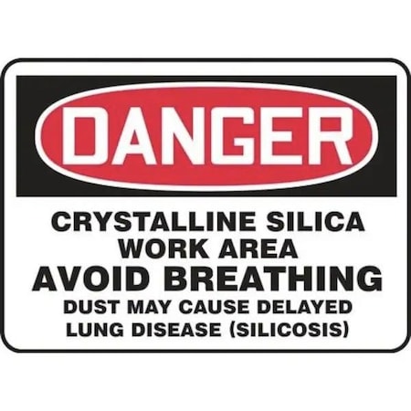 Accuform OSHA DANGER SAFETY SIGN CRYSTALLINE MCHG140XP MCHG140XP